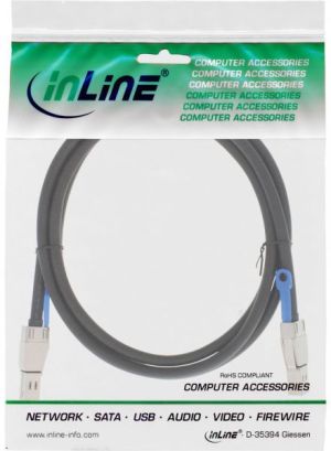 InLine SFF 8644 - SFF 8644, 2m, Czarny (27638C) 2