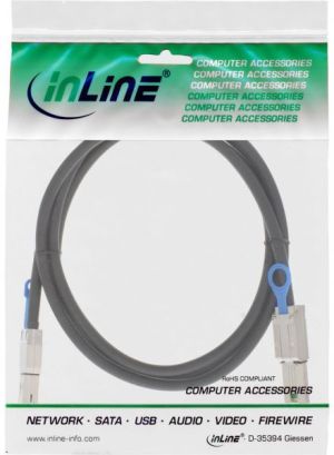 InLine SFF 8644 - SFF 8088, 2m, Czarny (27639C) 2
