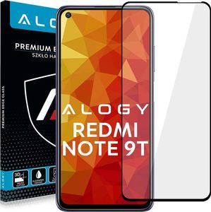 Alogy Szkło Alogy Full Glue case friendly do Xiaomi Redmi Note 9T Czarne 1