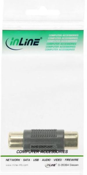 Adapter AV InLine RCA (Cinch) - RCA (Cinch) czarny (99315) 2
