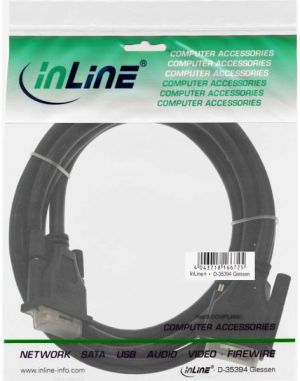 Kabel InLine DVI-D - DVI-D 2m czarny (17772A) 2