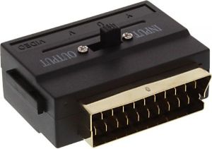 Adapter AV InLine Scart - RCA (Cinch) x4 + Composite czarny (89953C) 2