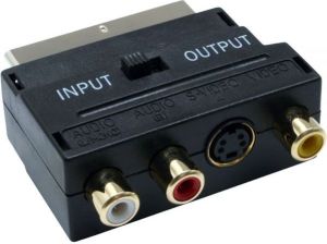 Adapter AV InLine Eurozłącze na 3x Cinch + S-VHS (89953D) 1
