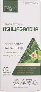 Medica Herbs Medica Herbs Ashwagandha 500 mg - 60 kapsułek 1