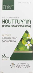 Medica Herbs Medica Herbs Houttuynia (Pstrolistka Sercowata) 520 mg - 60 kapsułek 1