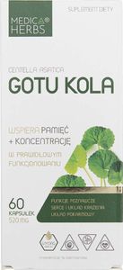 Medica Herbs Medica Herbs Gotu Kola 520 mg - 60 kapsułek 1