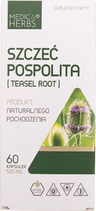Medica Herbs Medica Herbs Szczeć Pospolita (Teasel Root) 500 mg - 60 kapsułek 1