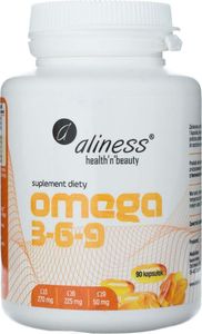 Aliness MedicaLine Aliness Omega 3-6-9 270 mg / 225 mg / 50 mg - 90 kapsułek 1
