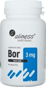 Aliness MedicaLine Aliness Bor (kwas borowy) 3 mg - 100 kapsułek 1