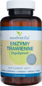 MEDVERITA Medverita Enzymy Trawienne DigeZyme 140 mg - 120 kapsułek 1