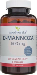 MEDVERITA Medverita D-mannoza 500 mg - 100 kapsułek 1
