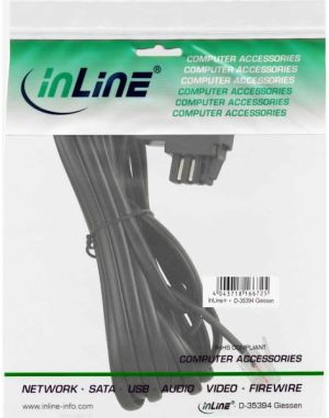 InLine TAE-N - RJ11 6P2C bridged 6m 18819B 2