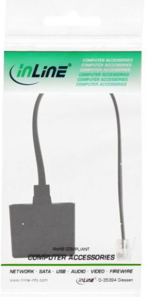 InLine Adapter Kabel RJ11 6P4C męski - TAE NFN żeński (69942A) 2