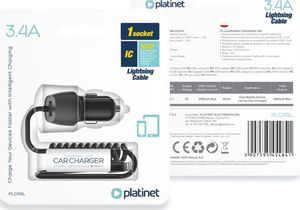 Ładowarka Platinet Jednoczęściowa 1x USB-A 3.4 A  (PLCRSL) 2