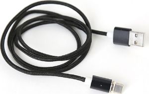 Kabel USB Platinet USB-A - microUSB 1 m Czarny (PUCMPM1) 1