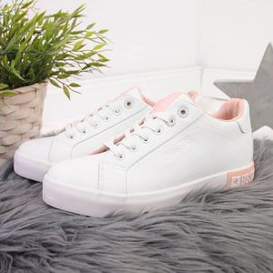 Big Star Trampki niskie damskie z eko skóry białe Big Star II274033 37 2