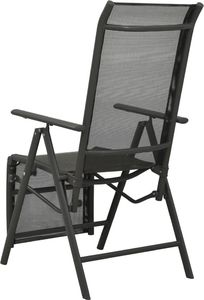 vidaXL Rozkładane krzesła ogrodowe, 2 szt., textilene i aluminium 5