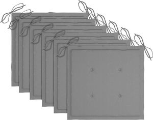 vidaXL Krzesła ogrodowe z poduszkami, 6 szt., lite drewno akacjowe 4