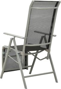 vidaXL Rozkładane krzesła ogrodowe, 2 szt., textilene i aluminium 5