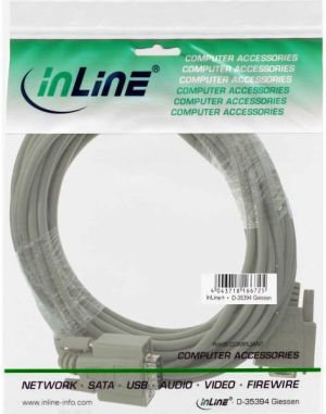 InLine DB-9 - DB-9, 10m, Szary (12210) 2