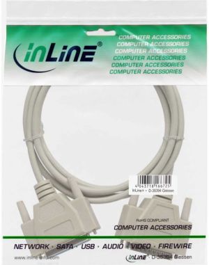 InLine DB-25 - DB-25, 1.8m, Szary (11422M) 2