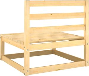 vidaXL 2-cz. zestaw mebli do ogrodu, z poduszkami, lite drewno sosnowe 6