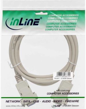 InLine DB-9 - DB-9, 2m, Szary (12222C) 2