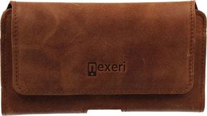 Nexeri Kabura skórzana SAMSUNG GALAXY S20 ULTRA / GALAXY A21 / LG VELVET / K50S / REDMI 9A do paska Nexeri 3D Crazy brązowe 1