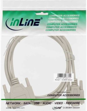 InLine DB-9 - DB-25, 2m, Szary (12122) 2