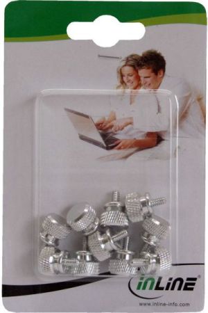 InLine Śrubki do obudowy 12mm Srebrny 10 szt. (77770) 2