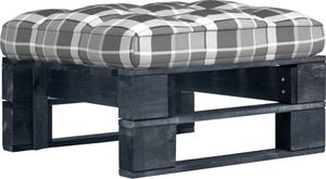 vidaXL Ogrodowy stołek z palet, impregnowane na czarno drewno sosnowe 1