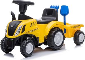 Coil Traktor New Holland Jeździk z przyczepką Żółty 1