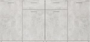 vidaXL Szafka, szarość betonu, 160x36x75 cm, płyta wiórowa 6