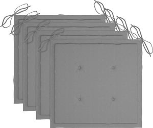 vidaXL Krzesła ogrodowe z poduszkami, 3 szt., lite drewno akacjowe 4