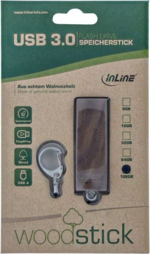 Pendrive InLine Woodstick, 128 GB  (35065W) 4