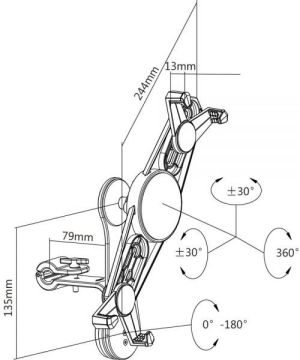 Uchwyt InLine Uchwyt samochodowy do tabletu 7" do 10.4" - za zagłówek - idealne dla dzieci (23155C) 6