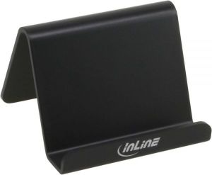 Podstawka InLine Stojak biurkowy na smartfon - czarny (55460S) 1