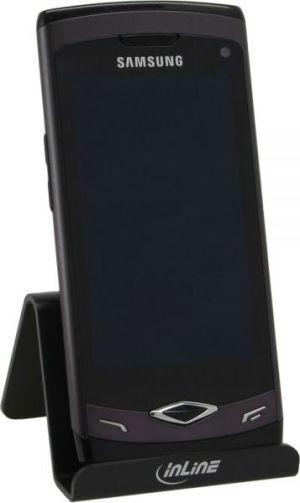 Podstawka InLine Stojak biurkowy na smartfon - czarny (55460S) 3