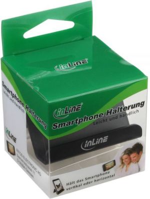 Podstawka InLine Stojak biurkowy na smartfon - czarny (55460S) 5