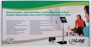 Stojak InLine Uchwyt na tablet iPad aluminiowy zamykany (23166A) 3