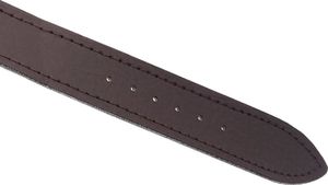JVD Skórzany pasek z podkładką do zegarka 14 mm brązowy 3