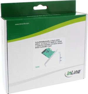 InLine PCIe 2.0 x1 - 2x SATA 3 (76696C) - Kontroler - Morele.net