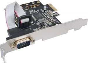 Kontroler InLine PCIe x1 - Port szeregowy DB9 (76618D) 1