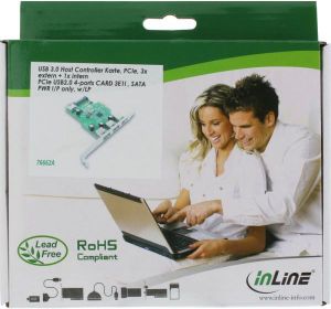 Kontroler InLine PCIe 2.0 x1 - 4x USB 3.0 (76662A) 5