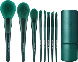 Eigshow Beauty Eigshow Beauty seria Jade Zestaw 8 zielonych pędzli Premium + Tuba 3
