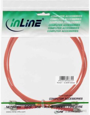 InLine Patchcord światłowodowy ST/ST, 50/125µm, OM2 3m (81503) 2