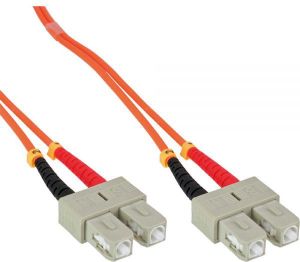 InLine Patchcord światłowodowy SC/SC, 50/125µm, OM2 5m (83505) 1