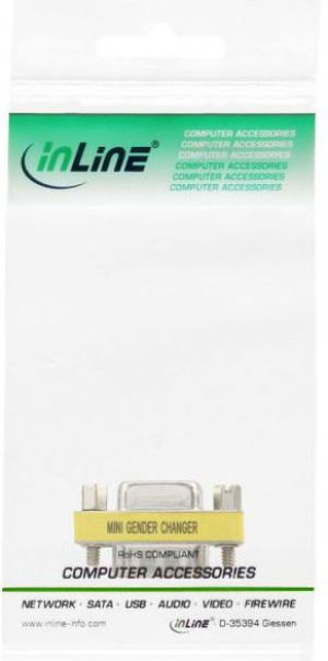 Adapter AV InLine D-Sub (VGA) - D-Sub (VGA) żółty (47714) 3