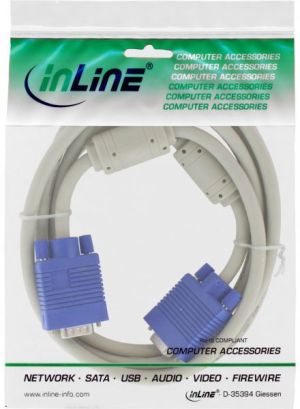 Kabel InLine D-Sub (VGA) - D-Sub (VGA) 1m szary (17701) 2