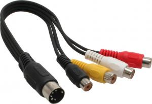Kabel InLine 5-Pin - RCA (Cinch) 0.2m czarny (89230) 1